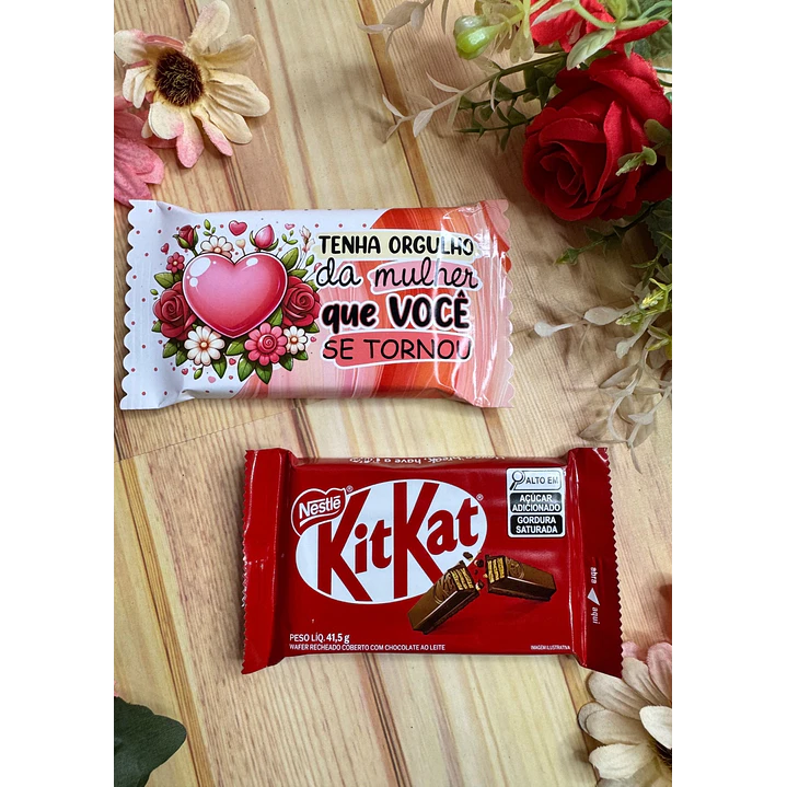 Arquivo Kit Kat Dia da Mulher Kit Digital em Studio Pdf e Png 1