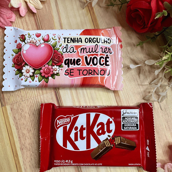Arquivo Kit Kat Dia da Mulher Kit Digital em Studio Pdf e Png 1