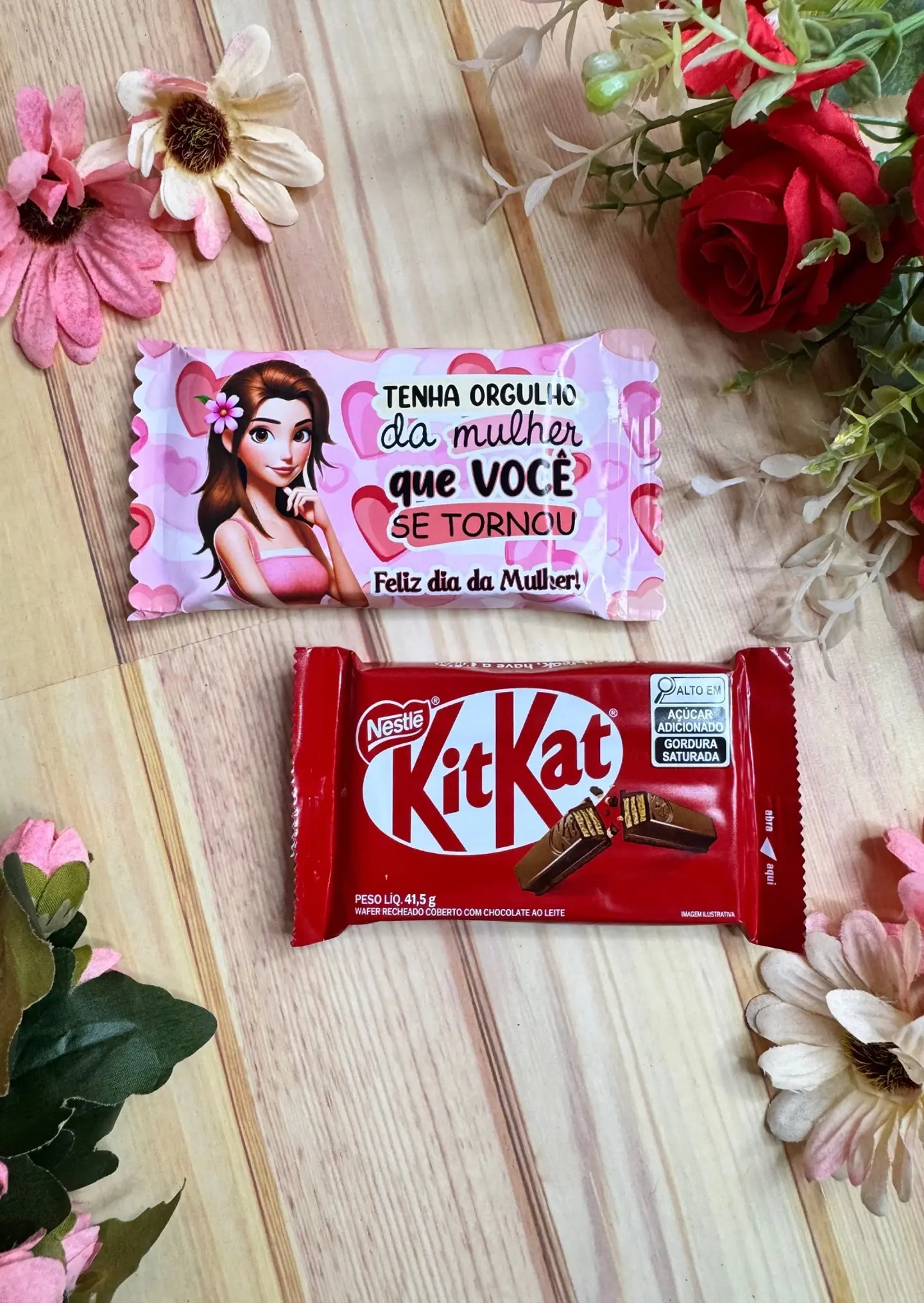 Arquivo Kit Kat Dia da Mulher Kit Digital em Studio Pdf e Png 2