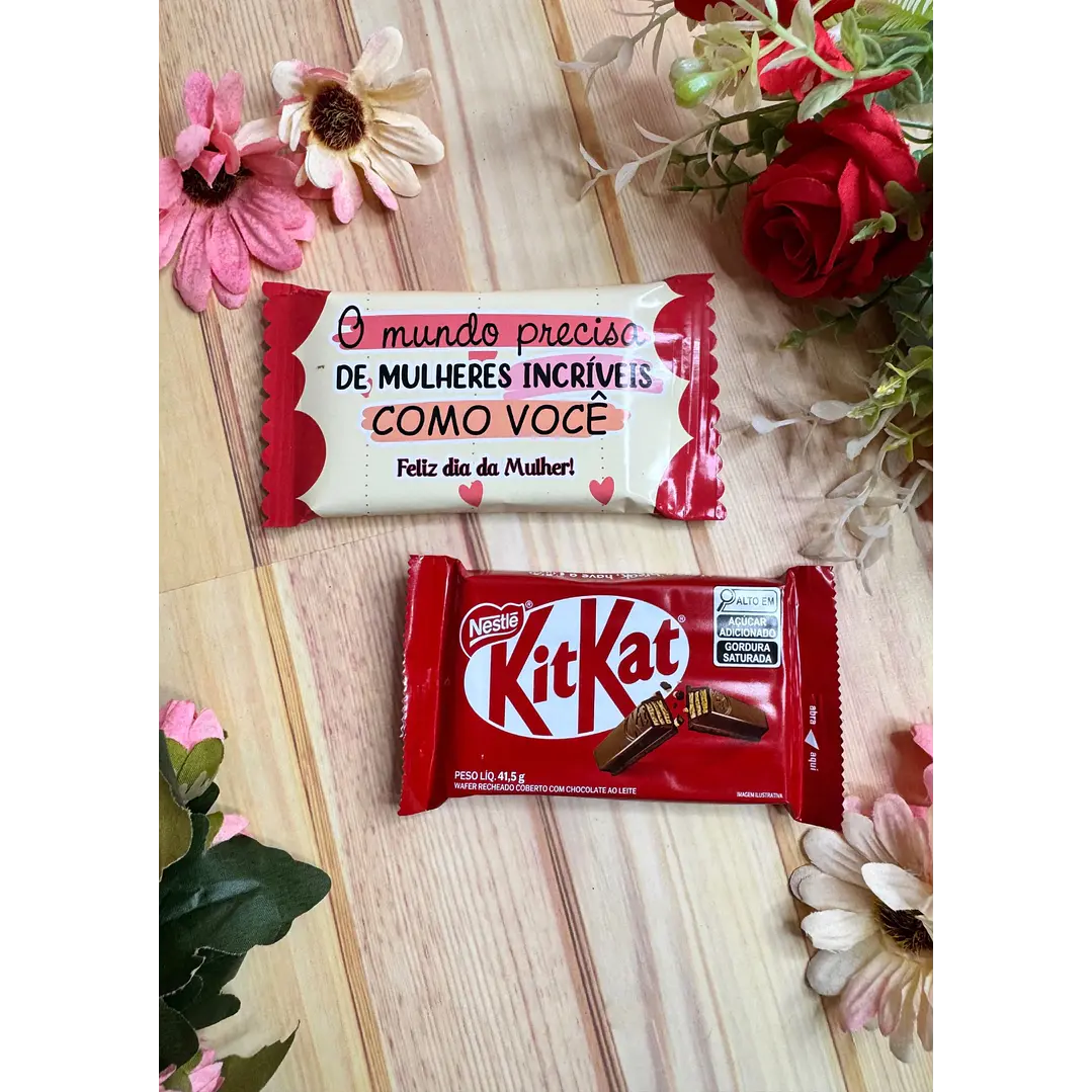 Arquivo Kit Kat Dia da Mulher Kit Digital em Studio Pdf e Png 4