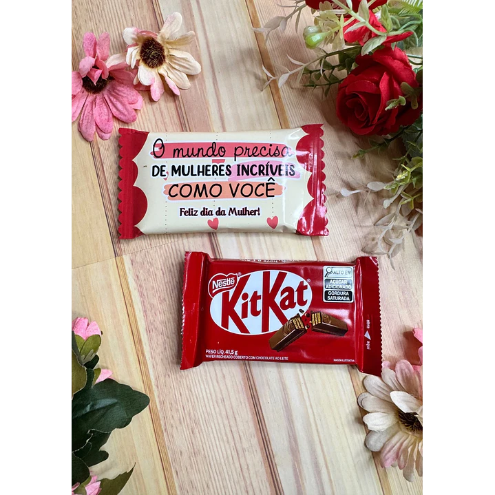 Arquivo Kit Kat Dia da Mulher Kit Digital em Studio Pdf e Png 4