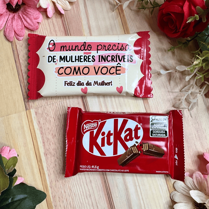 Arquivo Kit Kat Dia da Mulher Kit Digital em Studio Pdf e Png 4