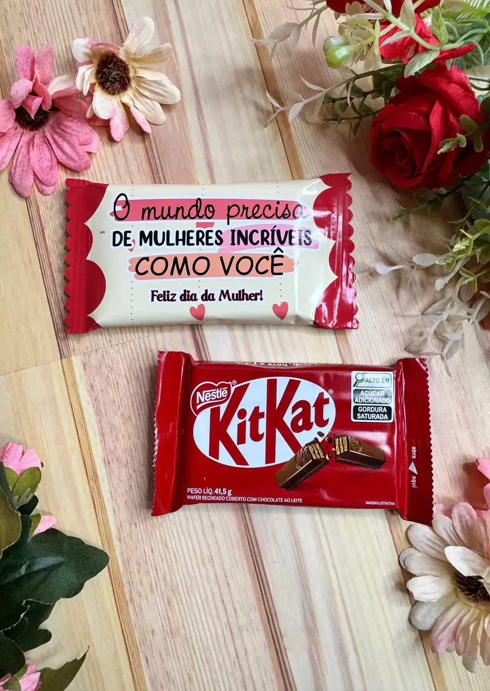 Arquivo Kit Kat Dia da Mulher Kit Digital em Studio Pdf e Png 4
