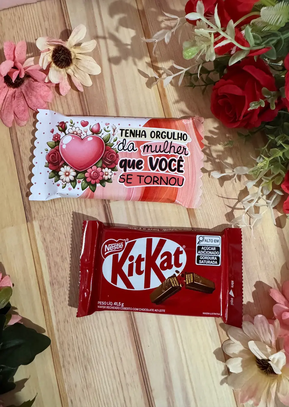 Arquivo Kit Kat Dia da Mulher Kit Digital em Studio Pdf e Png 5