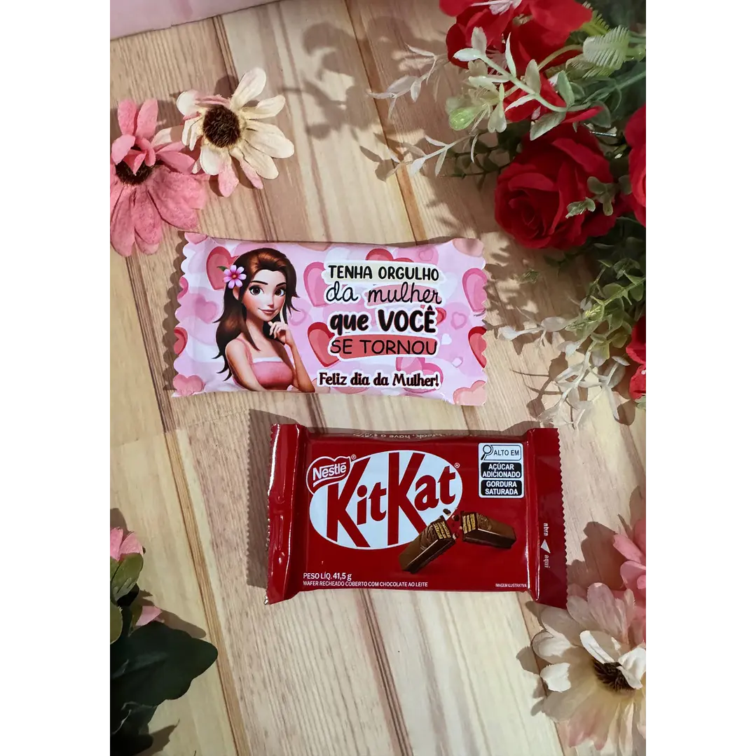 Arquivo Kit Kat Dia da Mulher Kit Digital em Studio Pdf e Png 6