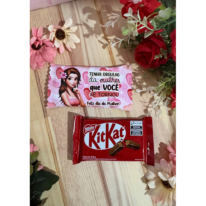 Arquivo Kit Kat Dia da Mulher Kit Digital em Studio Pdf e Png 6