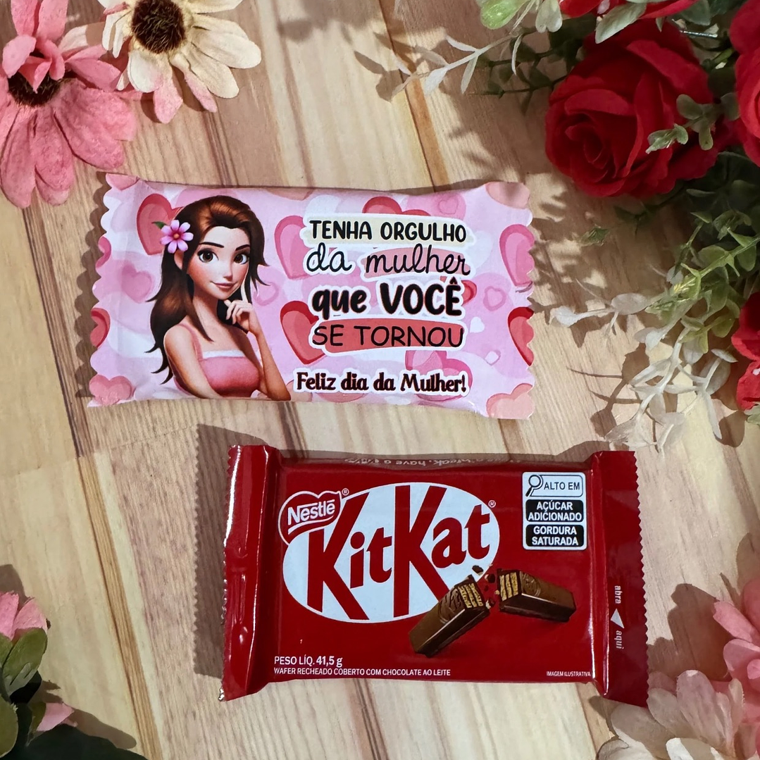 Arquivo Kit Kat Dia da Mulher Kit Digital em Studio Pdf e Png 6