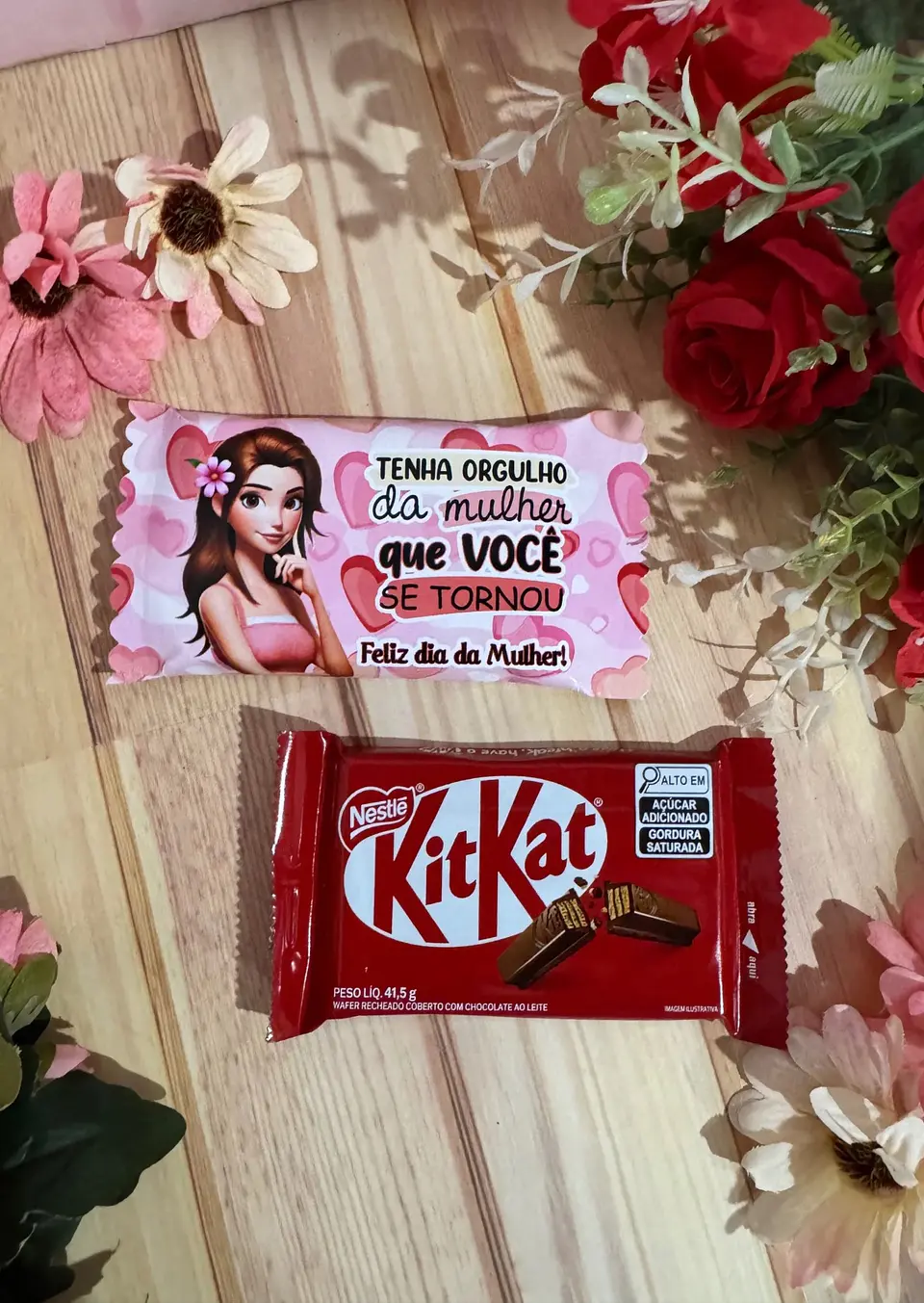 Arquivo Kit Kat Dia da Mulher Kit Digital em Studio Pdf e Png 6