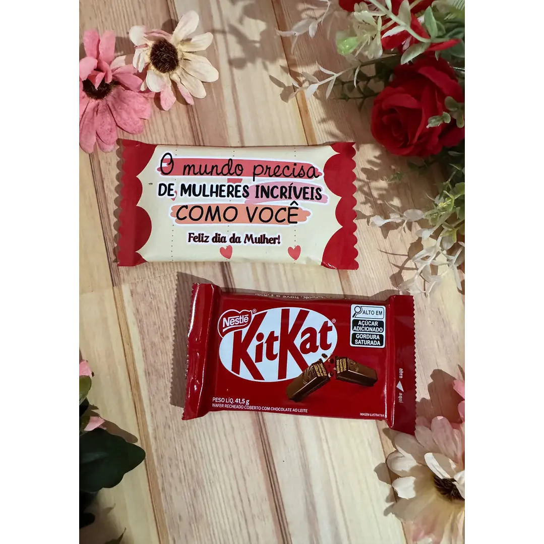 Arquivo Kit Kat Dia da Mulher Kit Digital em Studio Pdf e Png 7