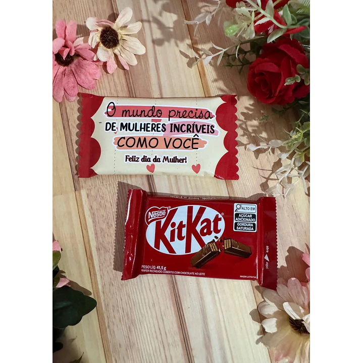 Arquivo Kit Kat Dia da Mulher Kit Digital em Studio Pdf e Png 7