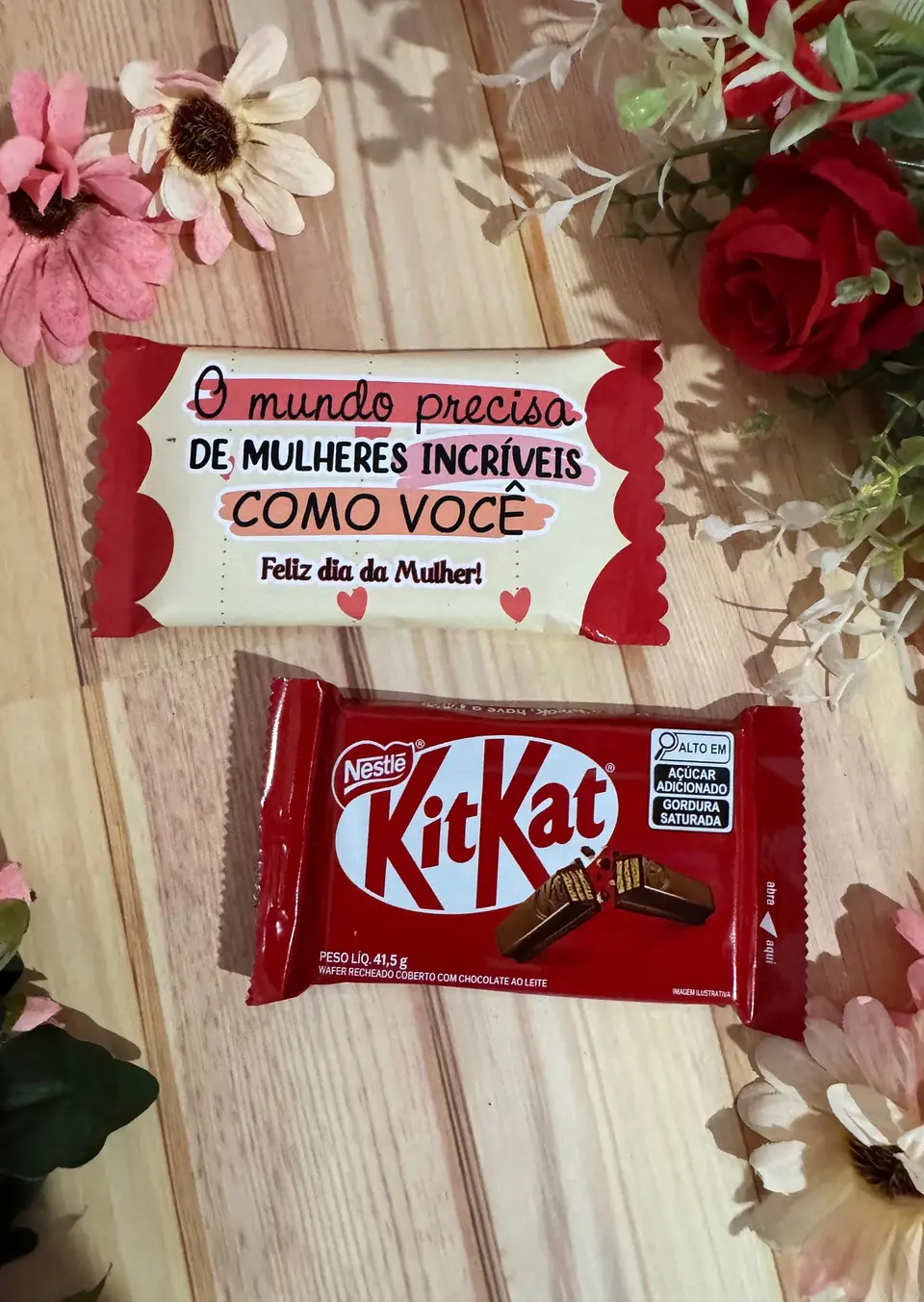 Arquivo Kit Kat Dia da Mulher Kit Digital em Studio Pdf e Png 7