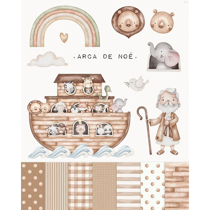 Kit Digital Arca de Noé para em Png 1