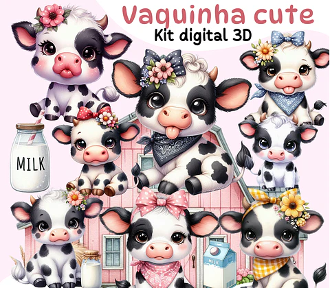 Kit Digital Vaquinha em Png 