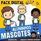 Kit Digital Mascotinhos Volta as Aulas em Png - Thumbnail 2