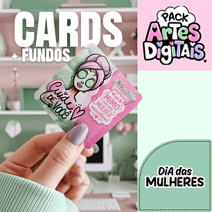 Kit Digital Cards Dia das Mulheres em Png