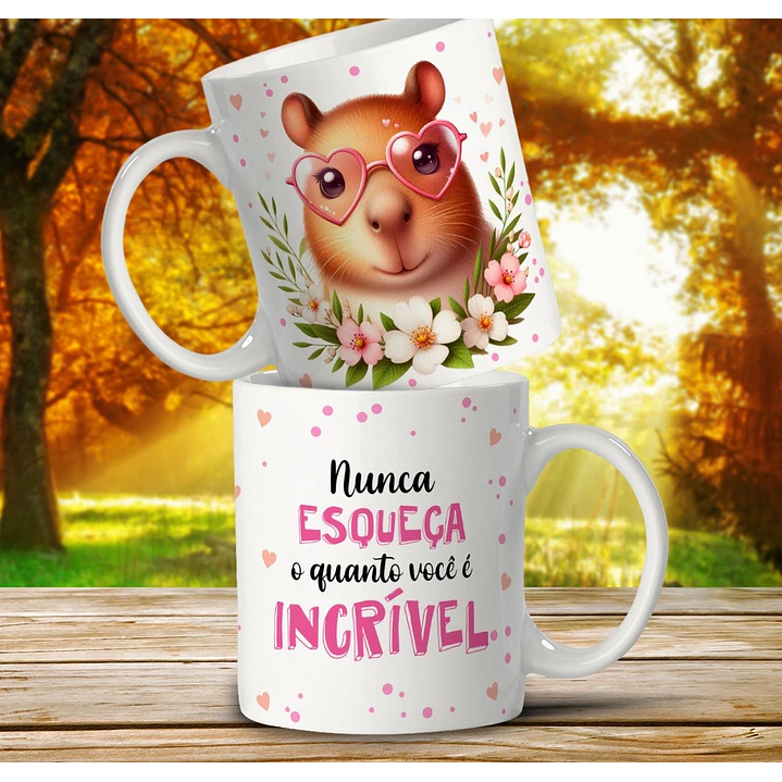 11 Artes para Caneca Capivara debochada Arquivo em Editável 11