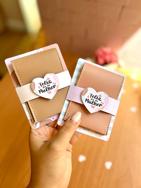 Arquivo de Corte Porta Carteira Dia da Mulher Kit Digital em Pdf e Png