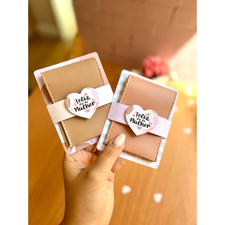 Arquivo de Corte Porta Carteira Dia da Mulher Kit Digital em Pdf e Png 1