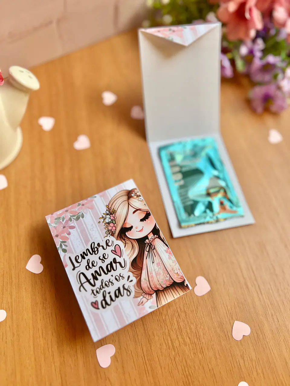 Arquivo de Corte Porta Mascara Facial Dia da Mulher Kit Digital em Pdf e Png 2