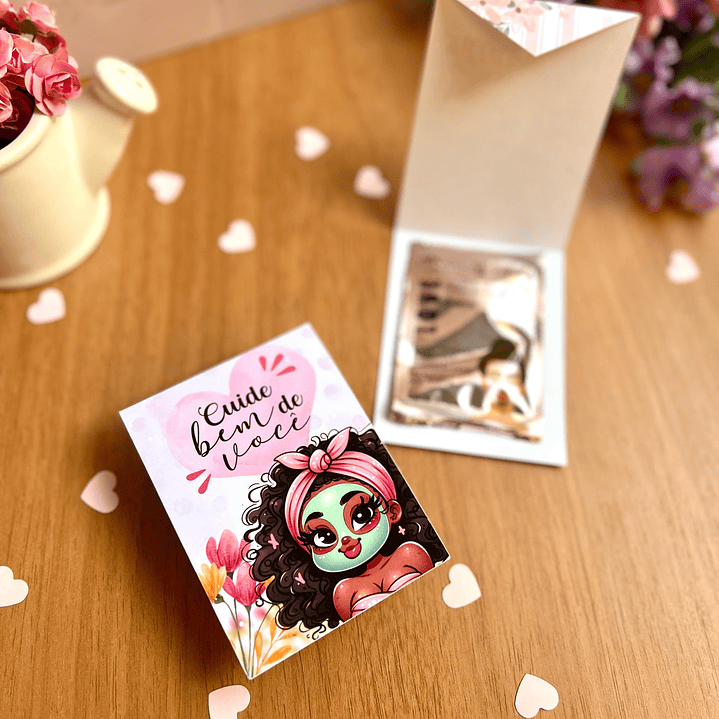 Arquivo de Corte Porta Mascara Facial Dia da Mulher Kit Digital em Pdf e Png 3