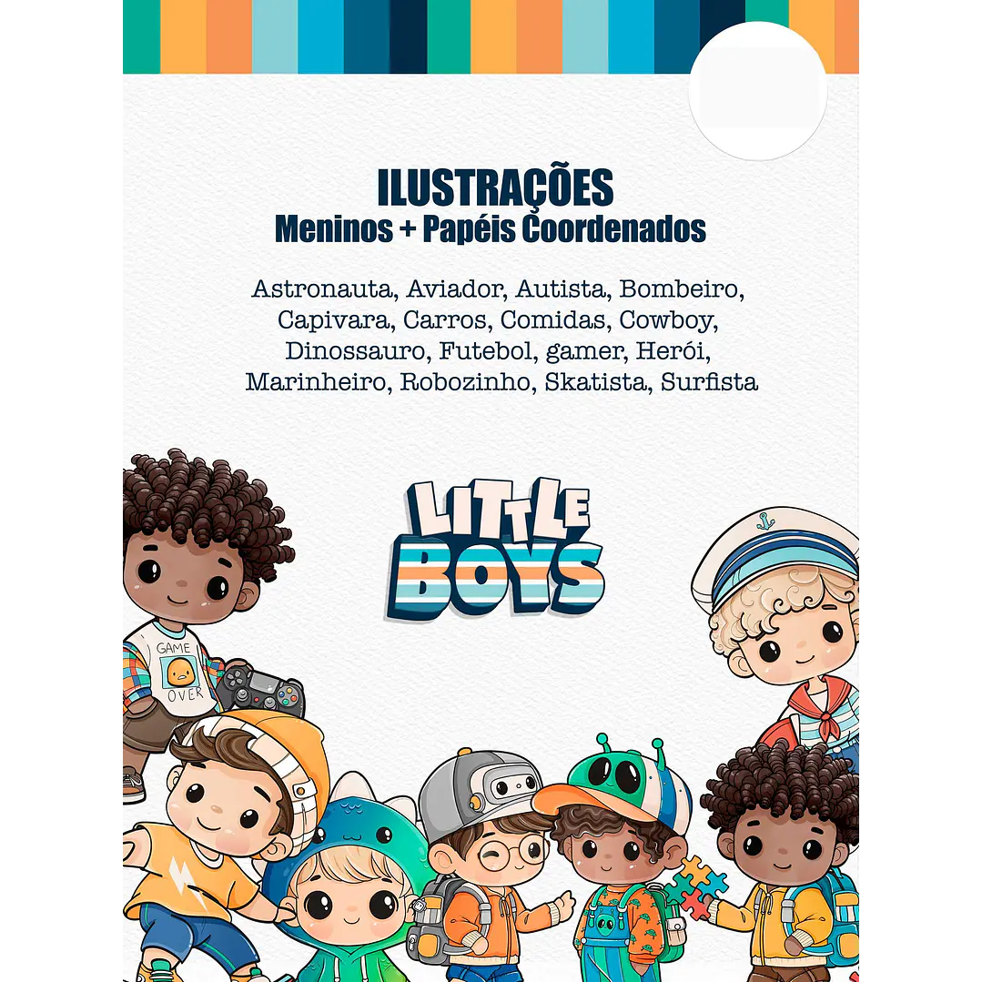 Kit Digital Meninos Little Boys Png  1