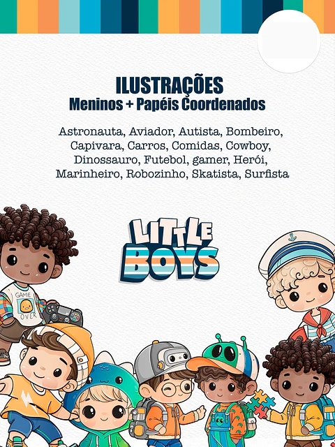 Kit Digital Meninos Little Boys Png 