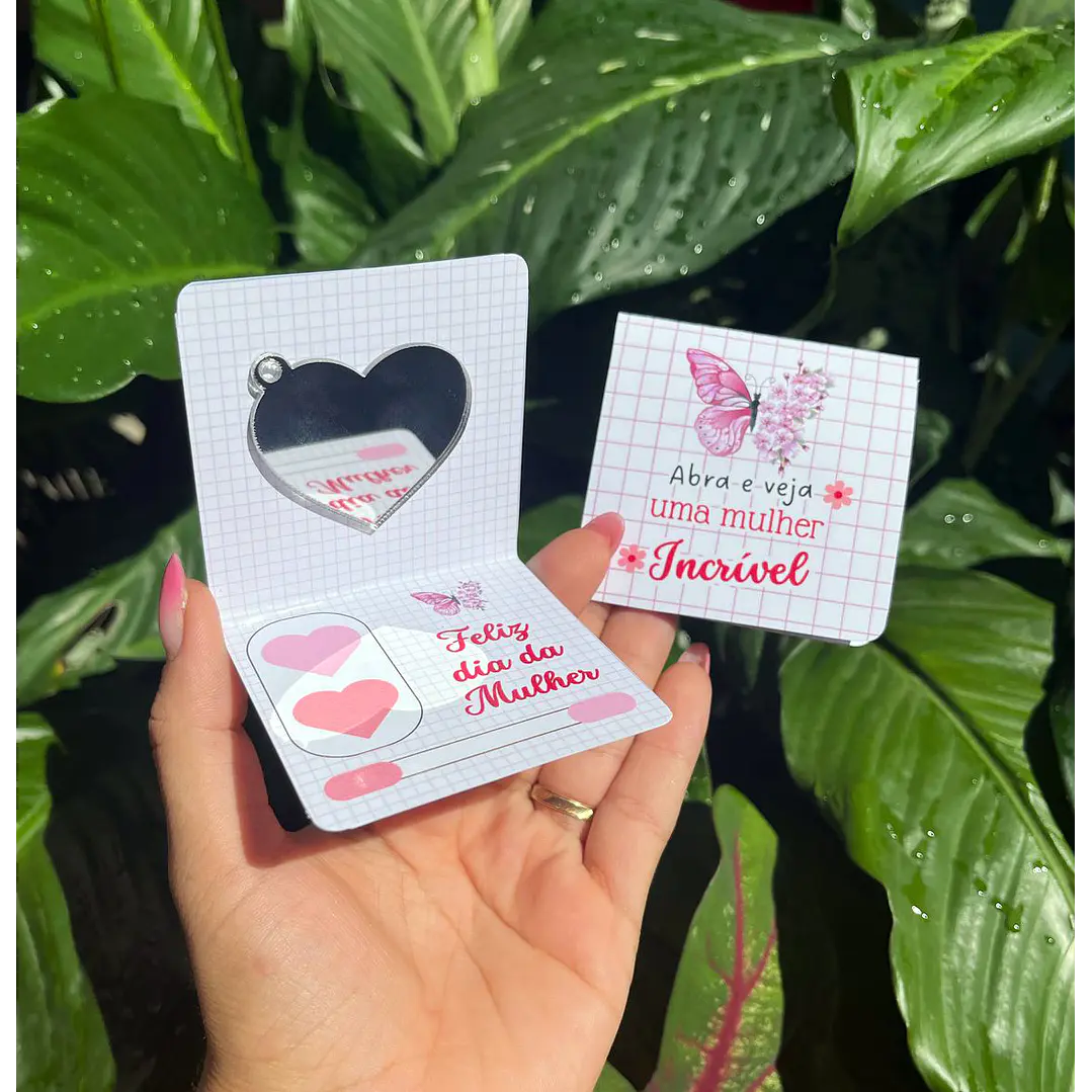 Arquivo de Corte Card Espelho Dia da Mulher Kit Digital em Pdf e Png 1