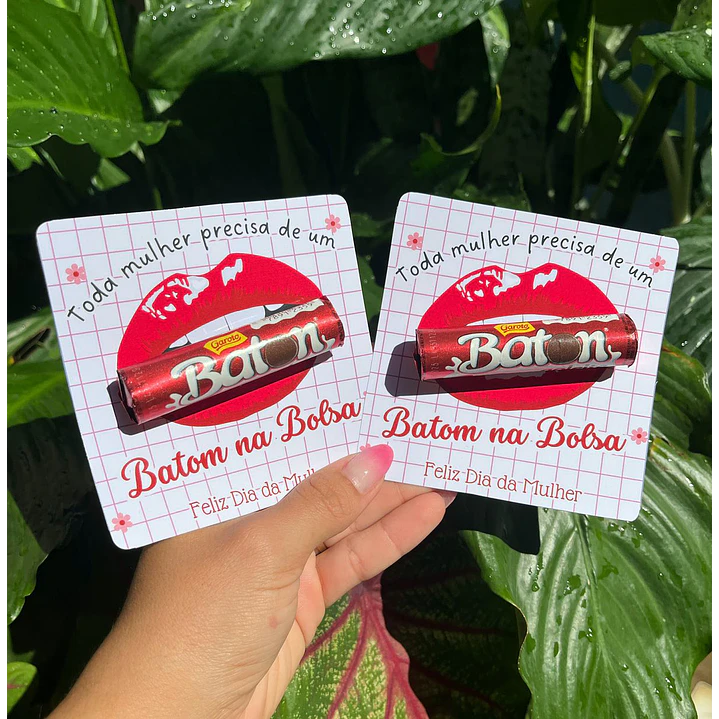 Arquivo de Corte Card Batom Dia da Mulher Kit Digital em Pdf e Png 1
