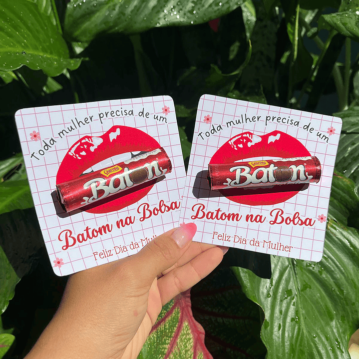 Arquivo de Corte Card Batom Dia da Mulher Kit Digital em Pdf e Png 1