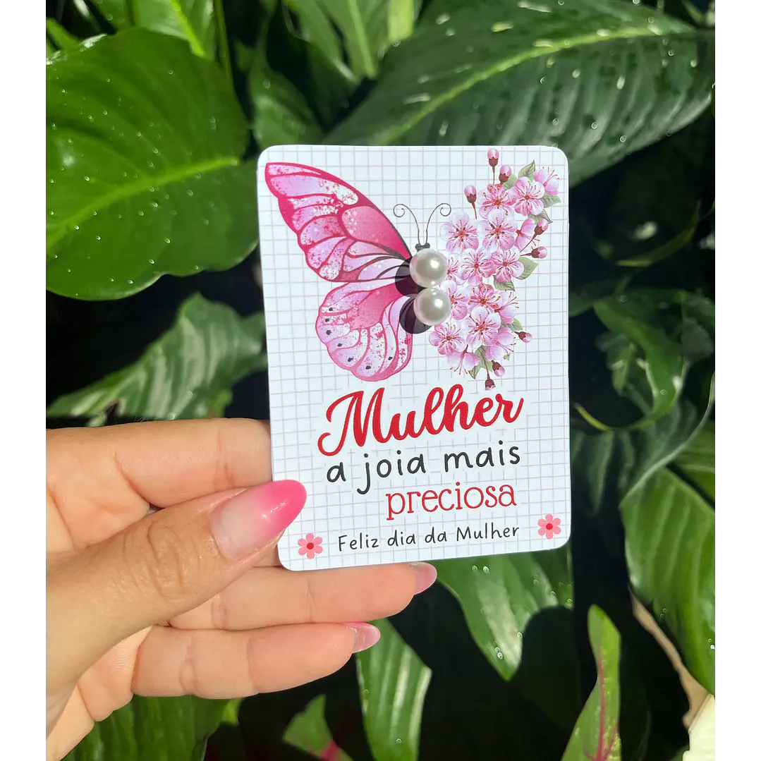 Arquivo de Corte Card Brinco Dia da Mulher Kit Digital em Pdf e Png 1