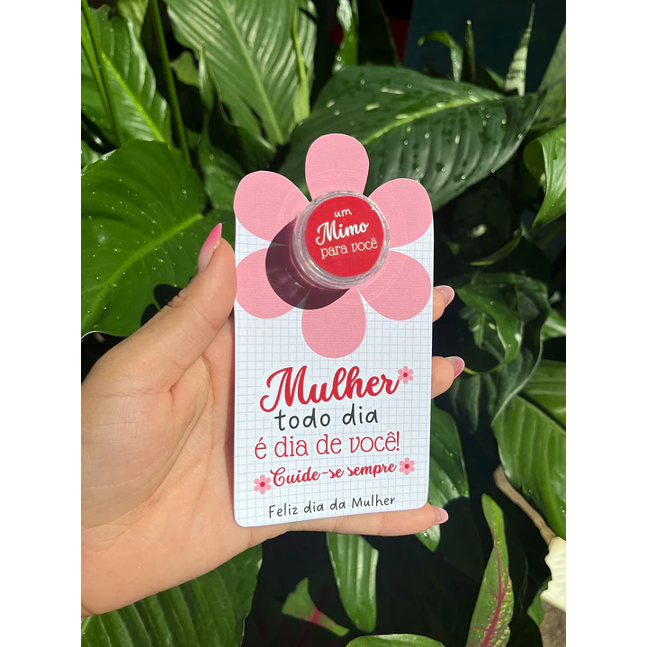 Arquivo de Corte Card para Mini creme Dia da Mulher Kit Digital em Pdf e Png 2