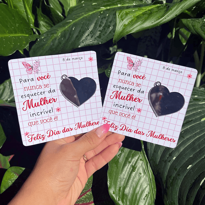Arquivo de Corte Card Espelho Simples Dia da Mulher Kit Digital em Pdf e Png 2