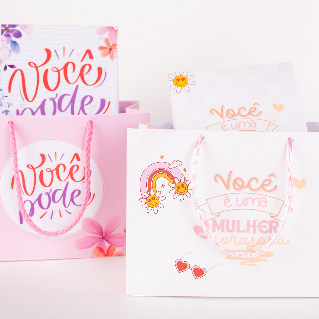 Arquivo de Corte Sacolinha Dia da Mulher Kit Digital Png e Pdf 1