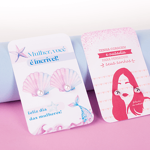 Arquivo de Corte Brinco Dia da Mulher Kit Digital Png e Pdf