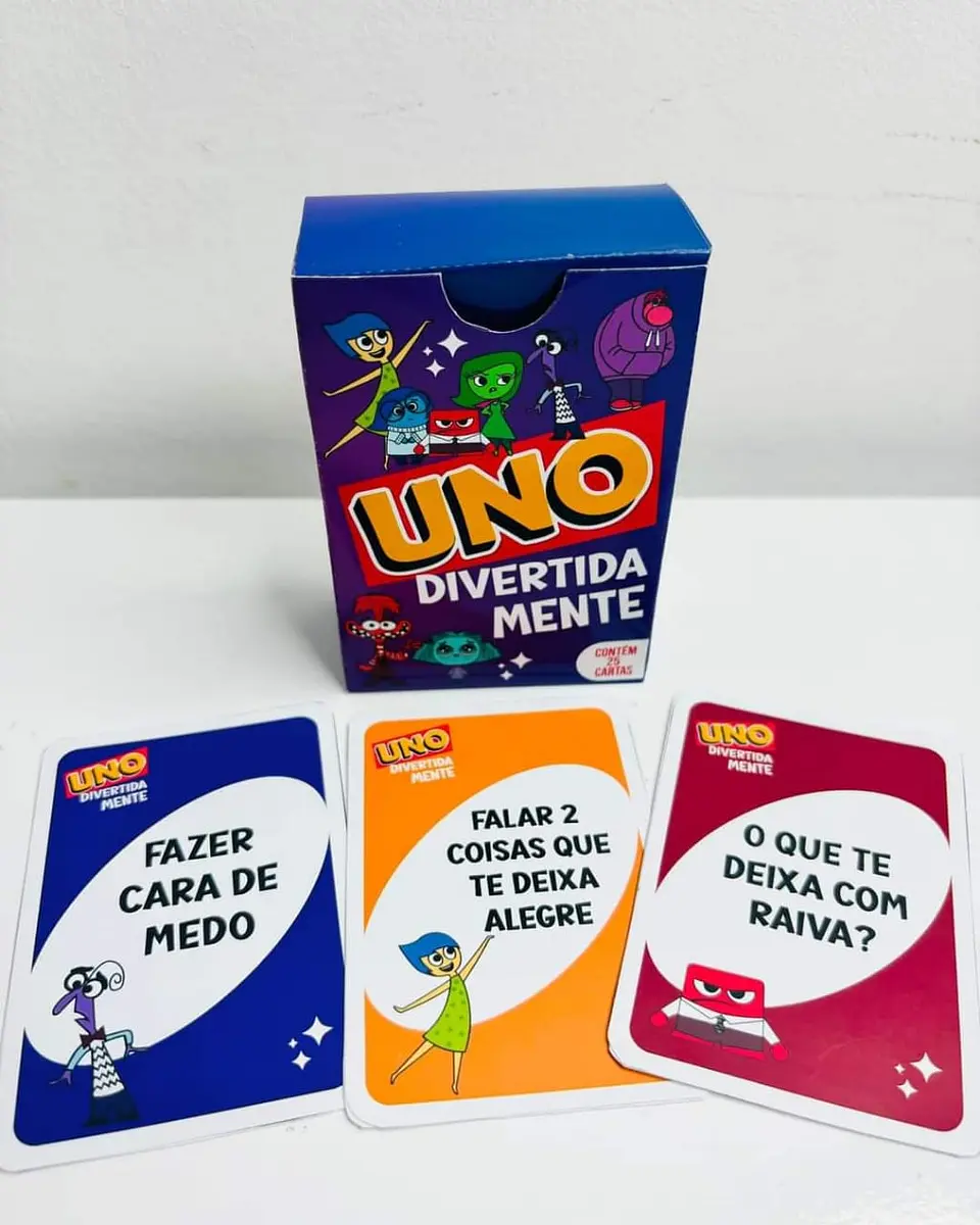 Arquivo Pronto para Imprimir Uno Divertidamente Jogo de Cartas Png e Pdf  2