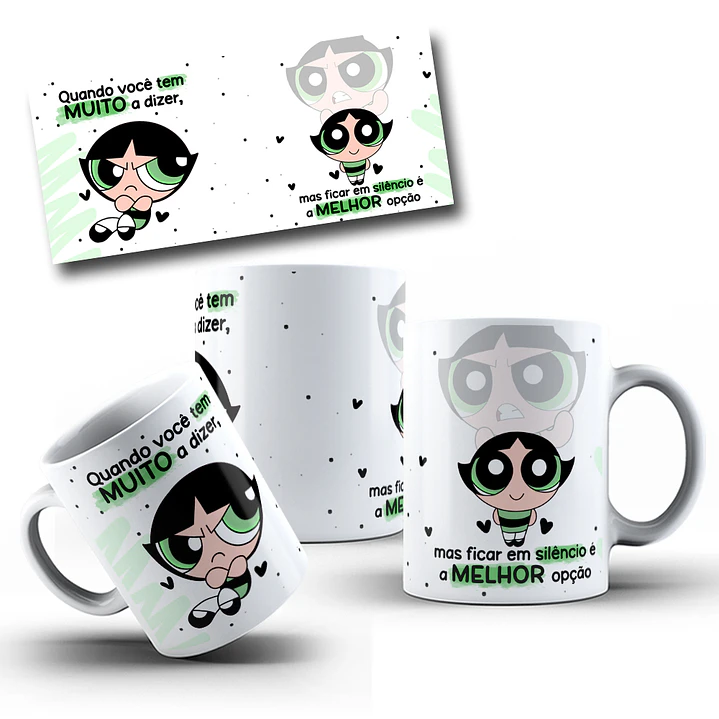 Artes Caneca Docinho Quando Você tem muito a dizer mas fica em silêncio é a melhor opção Arquivo em Jpg 1