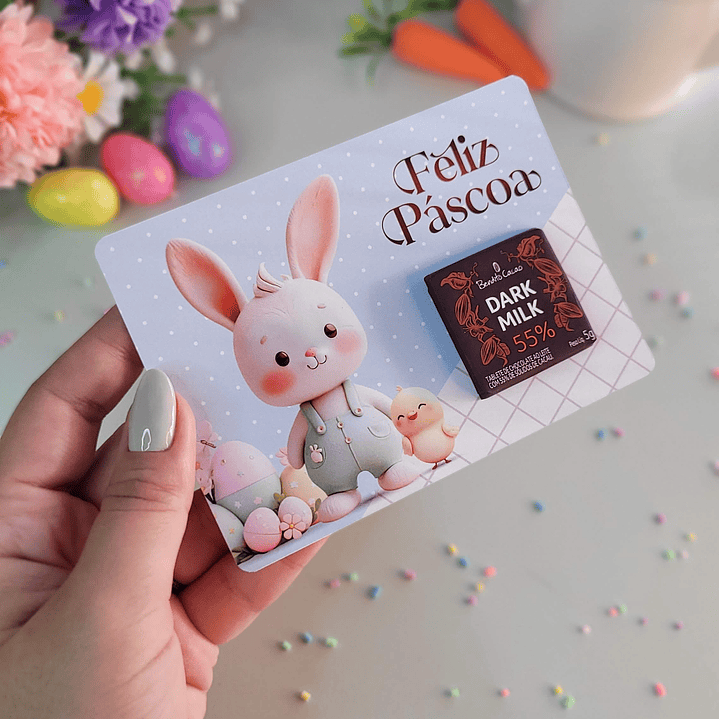 Arquivo de Corte Card La Creme Páscoa - Baixe Agora em PNG e PDF, Pronto para Imprimir 2