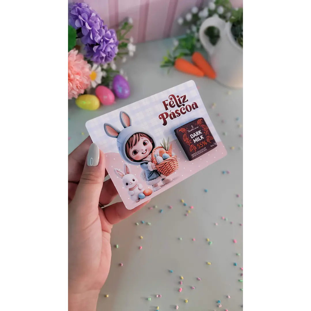 Arquivo de Corte Card La Creme Páscoa - Baixe Agora em PNG e PDF, Pronto para Imprimir 3
