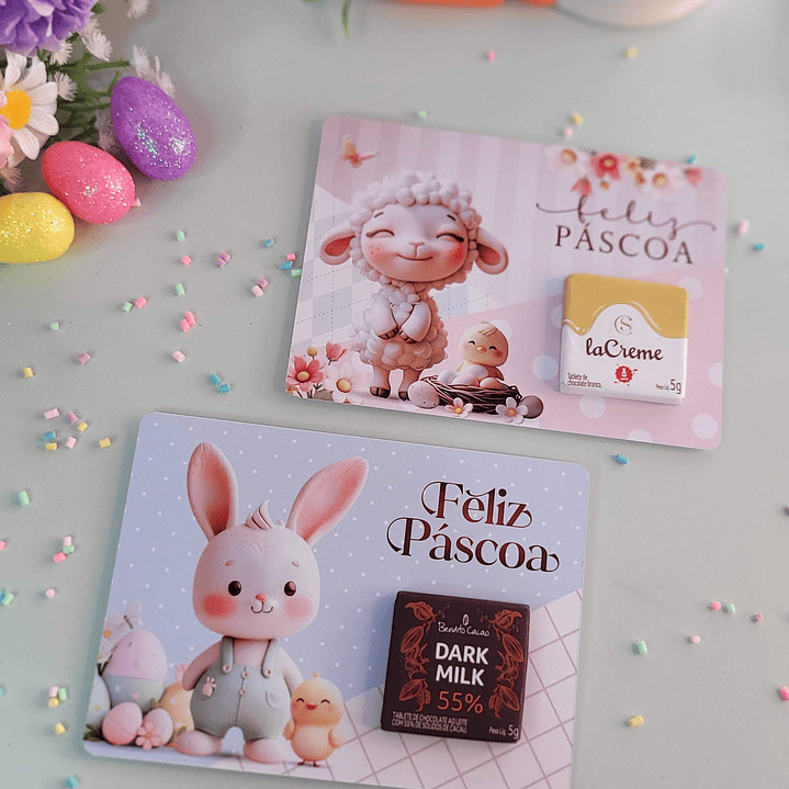 Arquivo de Corte Card La Creme Páscoa - Baixe Agora em PNG e PDF, Pronto para Imprimir 6