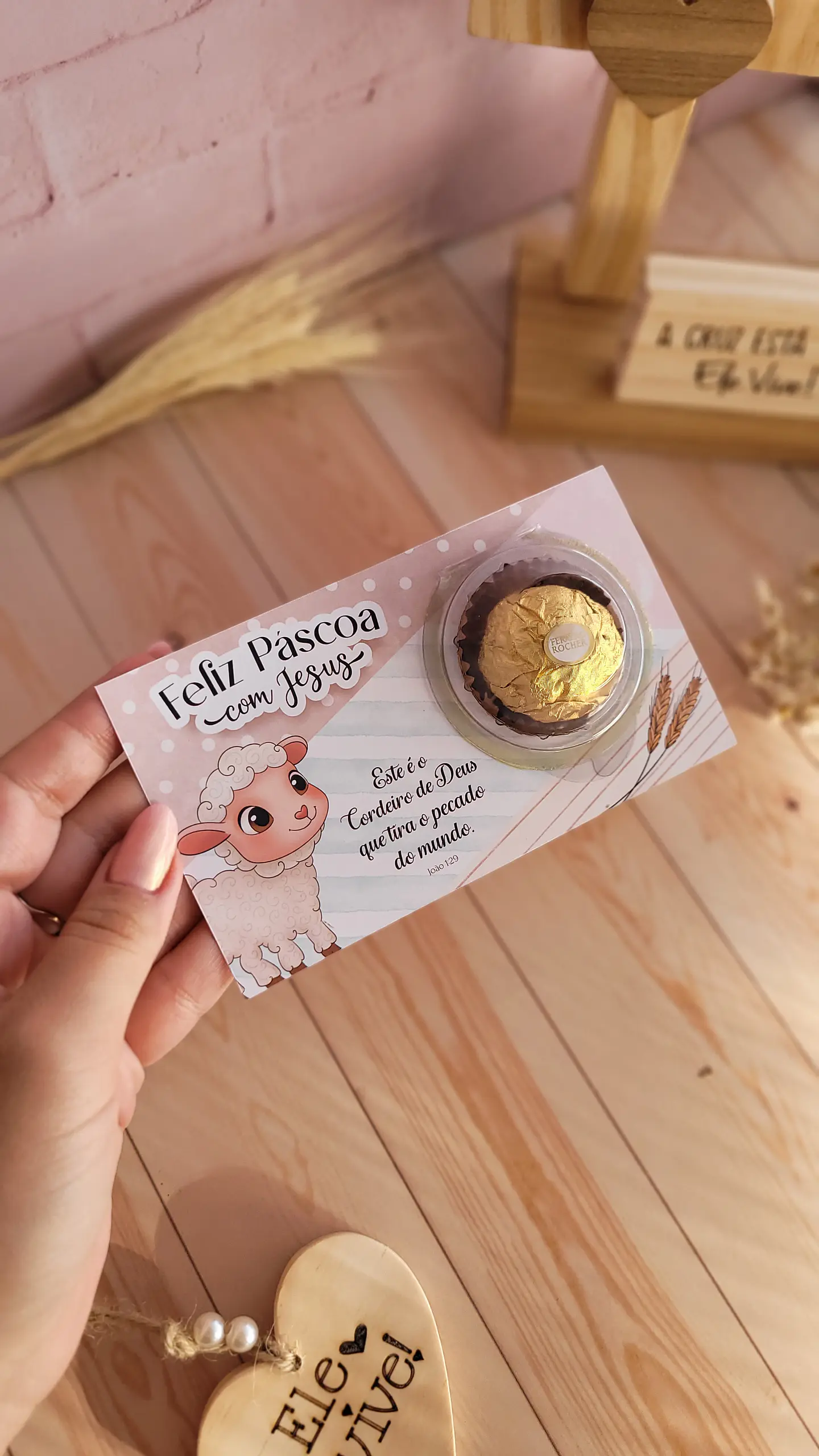 Arquivo de Corte Card com Blister Páscoa Cristã - Baixar PNG e PDF para Personalizar 4