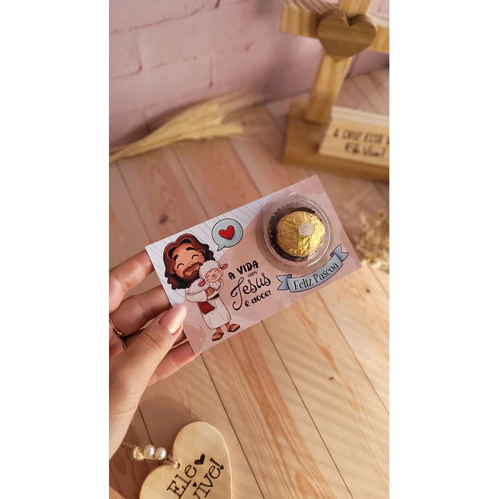 Arquivo de Corte Card com Blister Páscoa Cristã - Baixar PNG e PDF para Personalizar 5