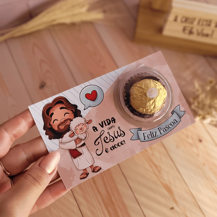 Arquivo de Corte Card com Blister Páscoa Cristã - Baixar PNG e PDF para Personalizar 5