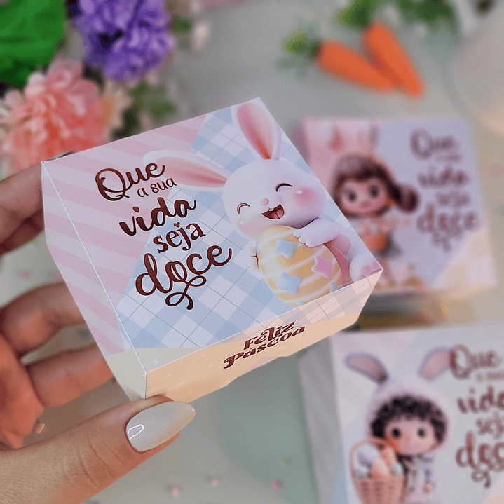 Arquivo de Corte Caixinha Versátil Bombons Doces Páscoa - Baixe Agora em PNG e PDF, Pronto para Imprimir 2