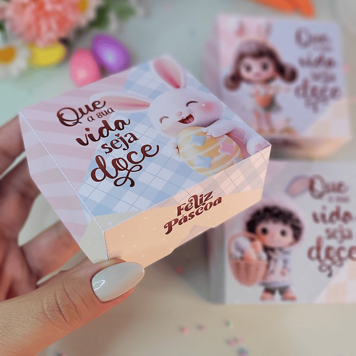 Arquivo de Corte Caixinha Versátil Bombons Doces Páscoa - Baixe Agora em PNG e PDF, Pronto para Imprimir 3