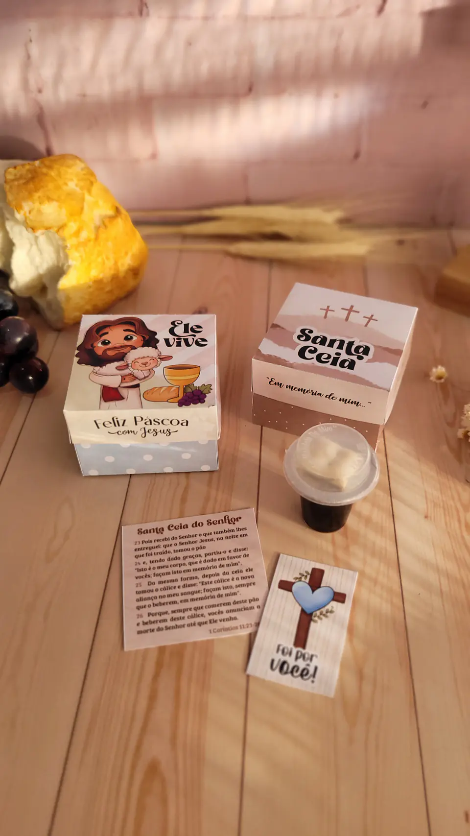 Arquivo de Corte Caixinha Caixa Santa Ceia Páscoa Cristã - Baixar PNG e PDF para Personalizar 2