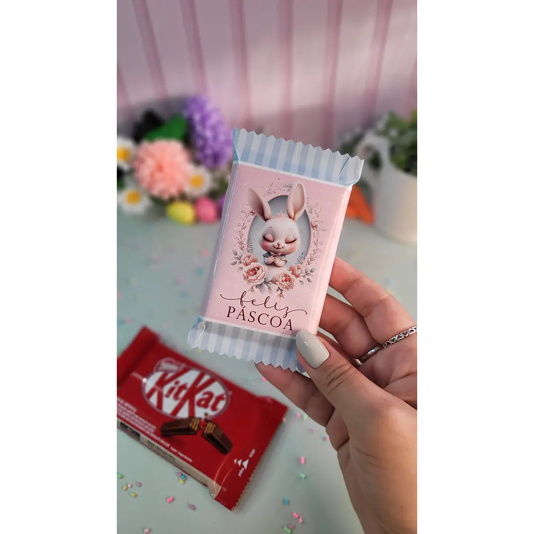 Arquivo de Corte Barra Kit Kat Páscoa - Baixe Agora em PNG e PDF, Pronto para Imprimir 1