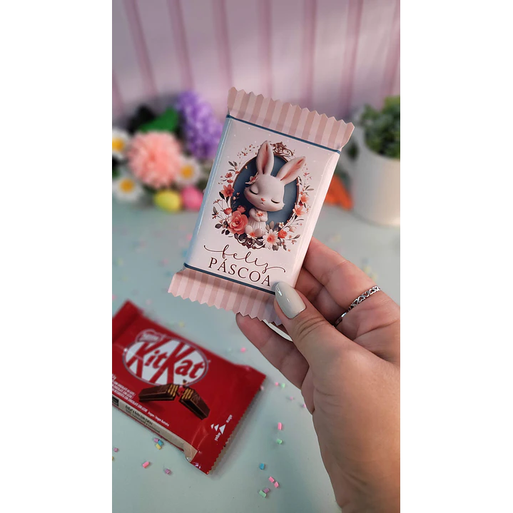 Arquivo de Corte Barra Kit Kat Páscoa - Baixe Agora em PNG e PDF, Pronto para Imprimir 3