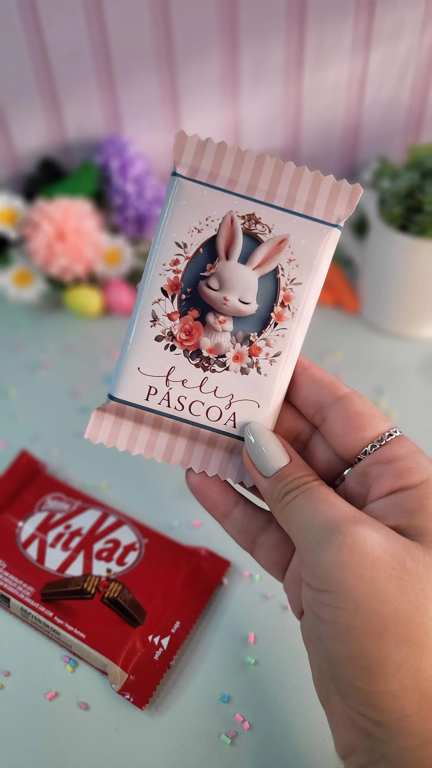 Arquivo de Corte Barra Kit Kat Páscoa - Baixe Agora em PNG e PDF, Pronto para Imprimir 3