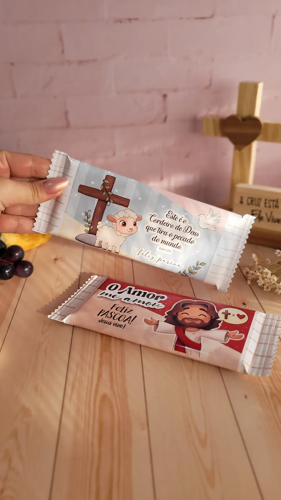 Arquivo de Corte Barra de Chocolate 90 gr Páscoa Cristã - Baixar PNG e PDF para Personalizar 3
