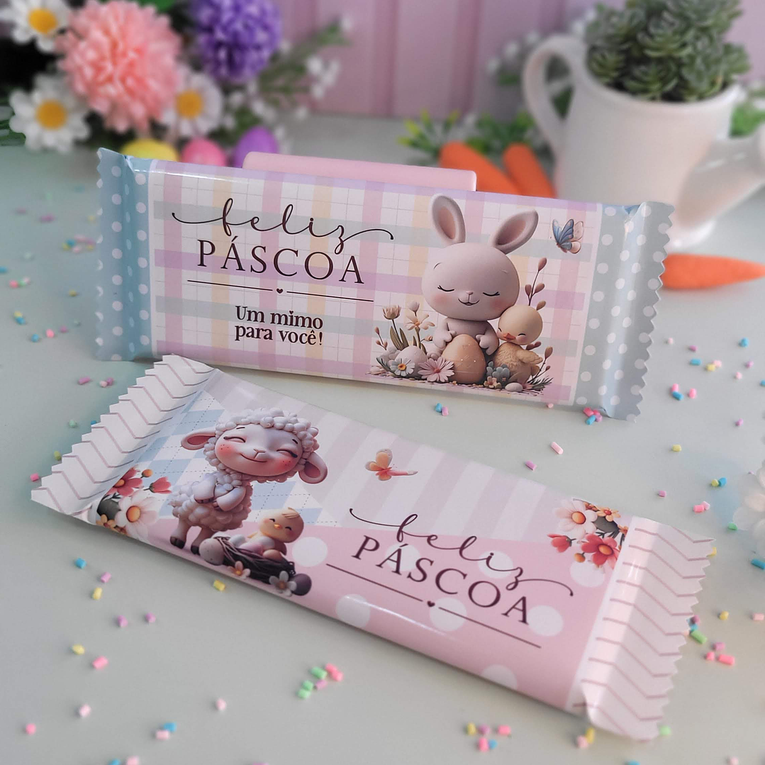 Arquivo de Corte Barra Chocolate 80g Páscoa - Baixe Agora em PNG e PDF, Pronto para Imprimir 1